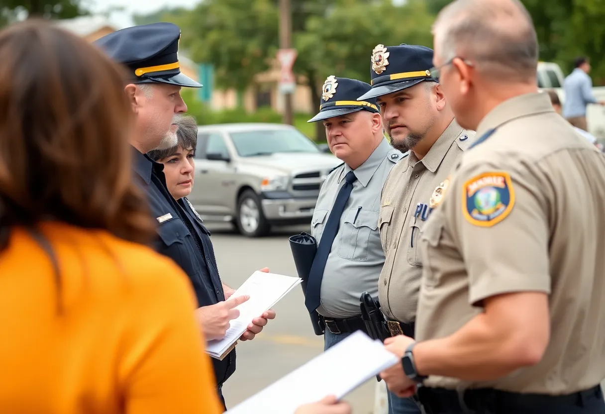 Police engaging with the community for crime prevention