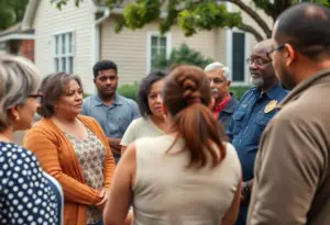 Residents of Lexington discussing theft safety