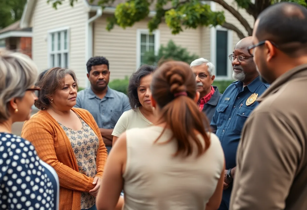 Residents of Lexington discussing theft safety