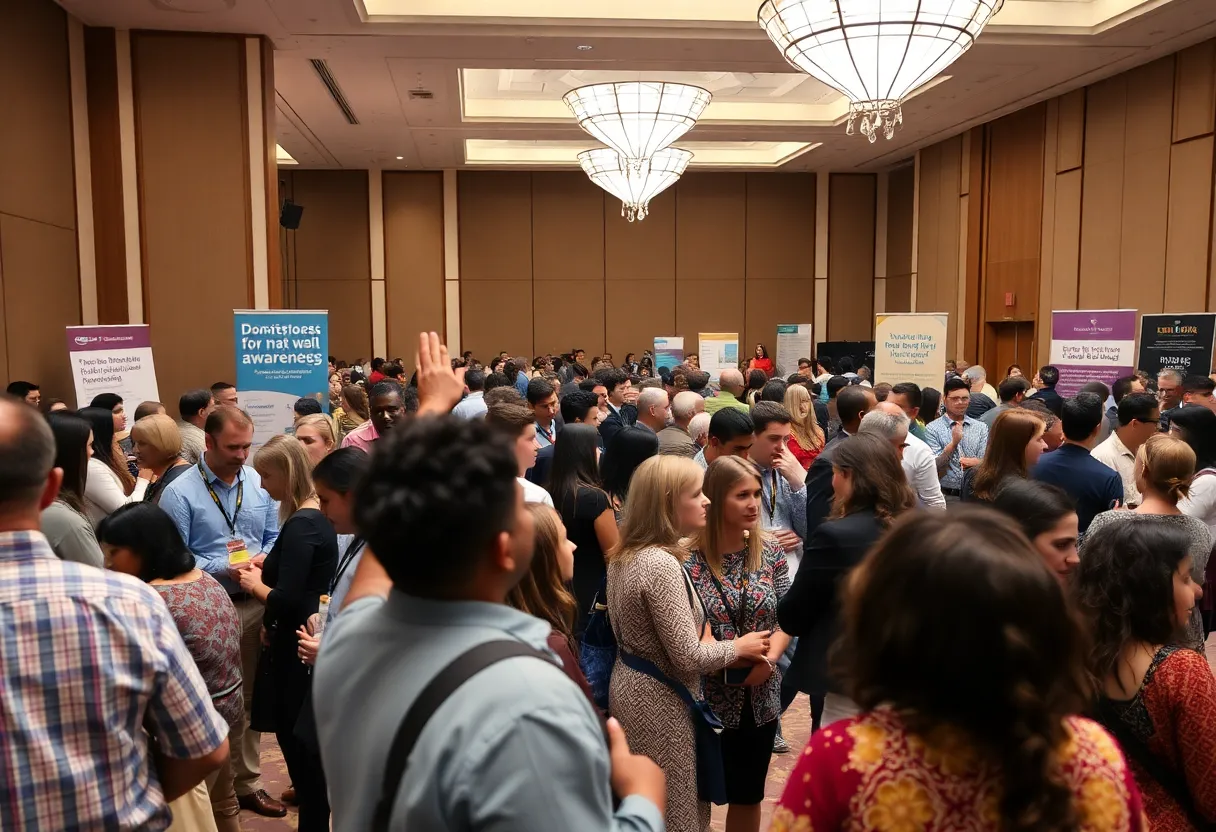 Participants at the national conference on domestic violence and human trafficking awareness in Lexington