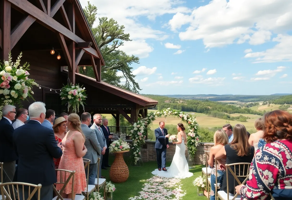 Eric Griswold and Maddy Farkas wedding ceremony at Griswold Point