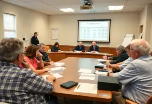 Fayette County School Board meeting discussing budget issues