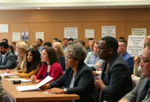 Community members expressing concerns during Fayette County School Board meeting