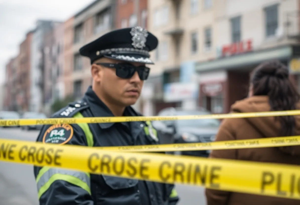 Police presence at a drug overdose crime scene in Lexington