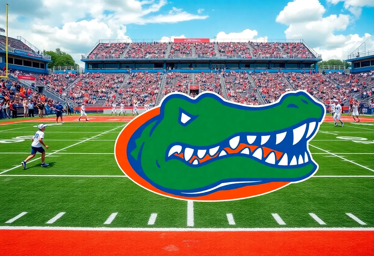 Florida Gators athletes celebrating their preseason All-SEC honors