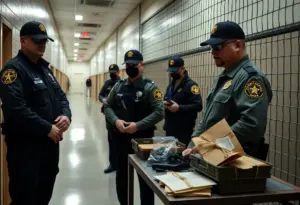 Correctional facility with security measures in place