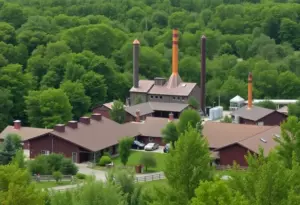 Four Roses bourbon distillery in Kentucky