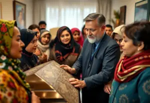 Funeral director assisting immigrant families in repatriation