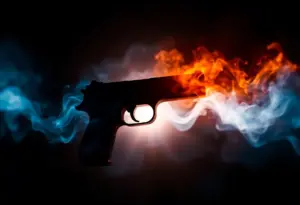 Artistic representation of gun safety