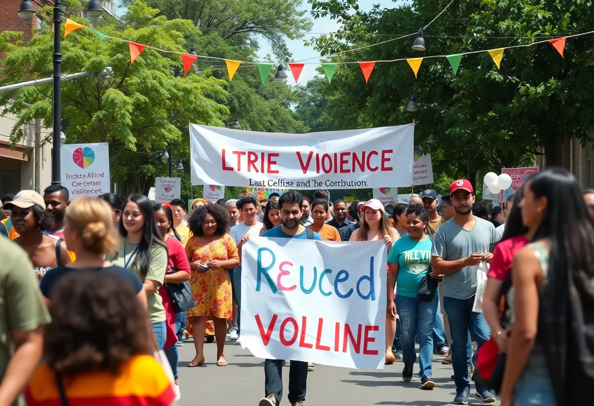 Participants celebrating Heroes Day in Lexington, showcasing community spirit and efforts against gun violence.