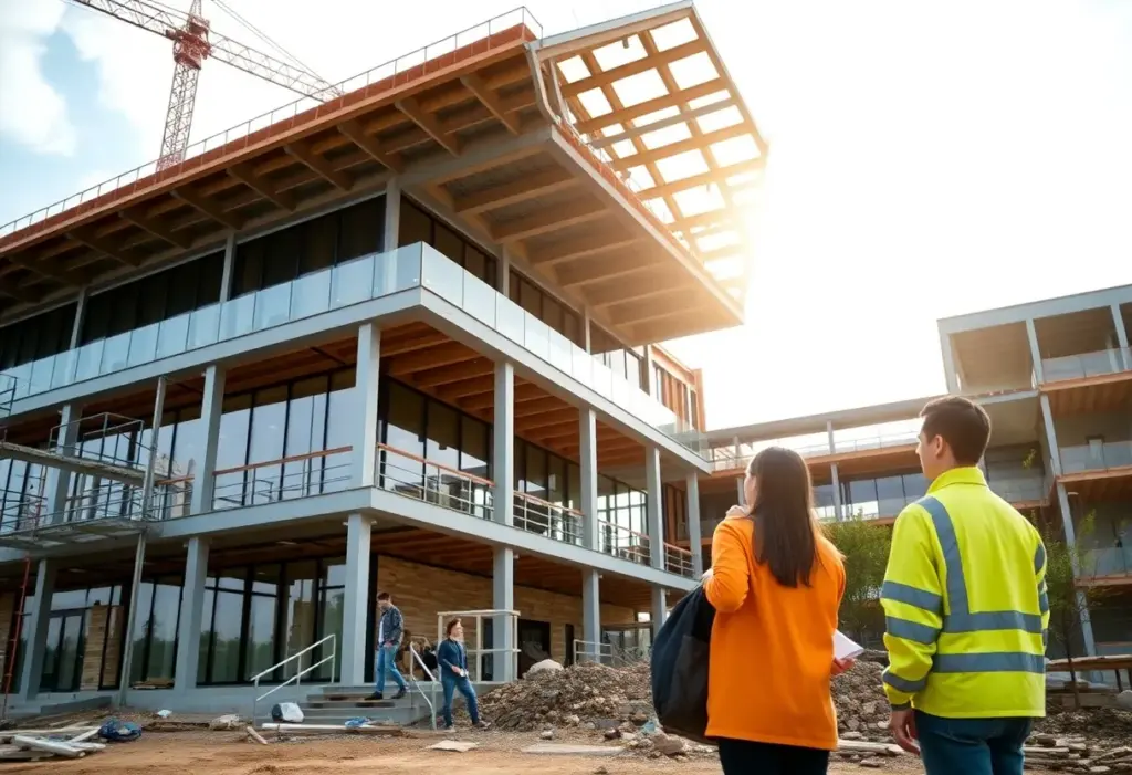 Construction site of the new Herrmann Science Center expansion at NKU