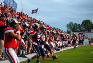 Kentucky high school football game in action