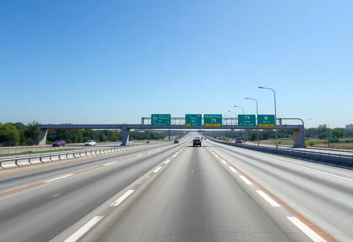 Interstate 75 in Madison after renovations