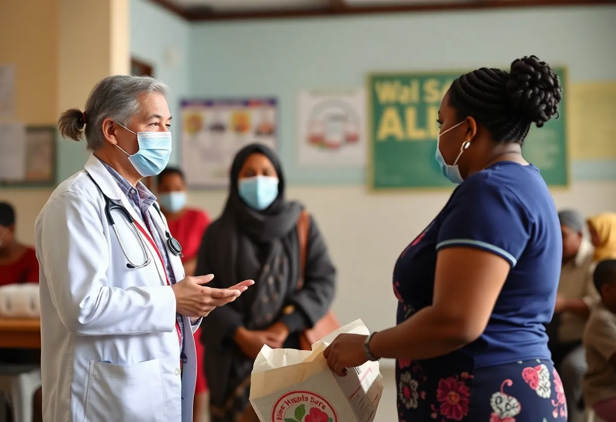 Healthcare worker discussing health service disruptions in Kentucky