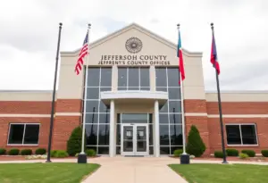 Exterior of the Jefferson County Clerk's office building