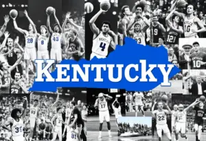 Collage of Kentucky sports journalism highlights