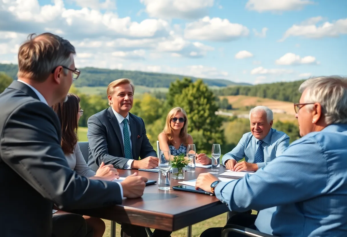 Chamber meeting in Kentucky discussing business leadership.