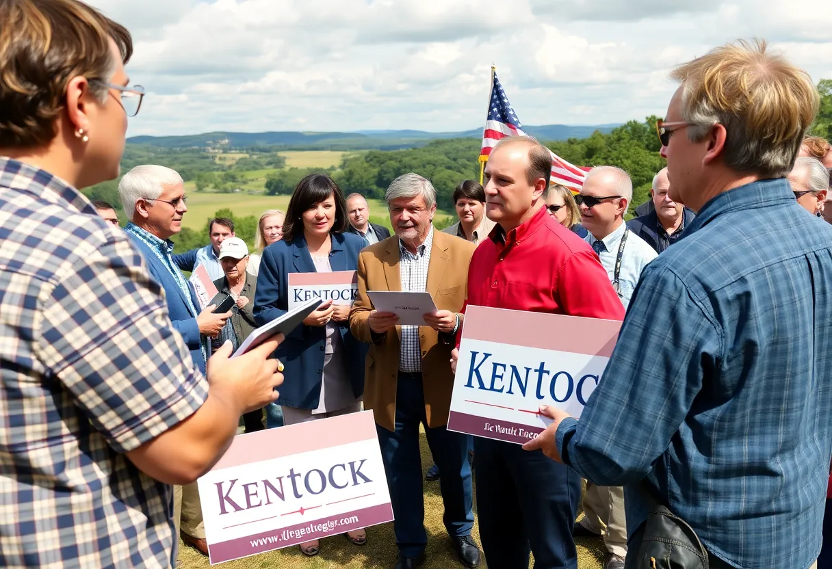 Group of candidates campaigning in Kentucky