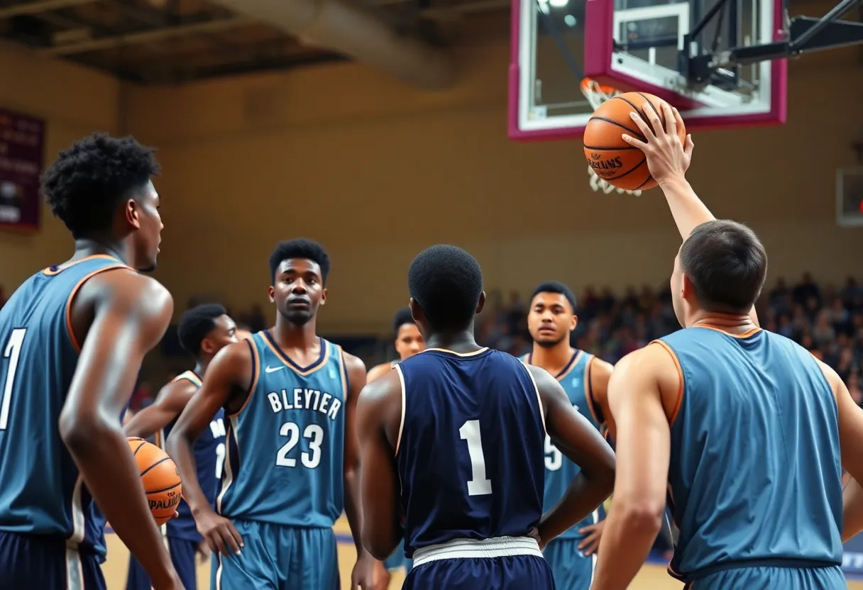Kentucky Wildcats during a scrimmage game at Rupp Arena