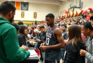 Fans enjoying activities at the Kentucky Wildcats FanFest