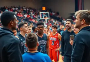 Kentucky Wildcats recruiting event showcasing young basketball prospects.