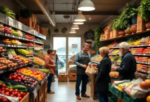 Exterior view of La Unica Mexican Grocery in Cardinal Valley
