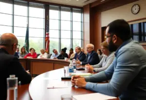 Image of a city council meeting in Lexington, KY