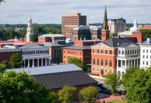 A view depicting Lexington's historical landmarks