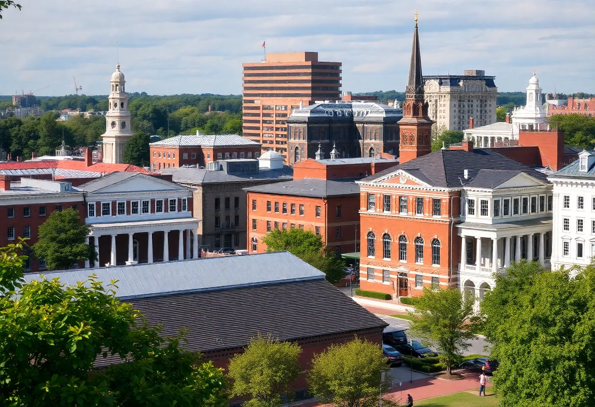 A view depicting Lexington's historical landmarks