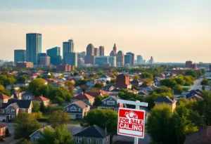 Cityscape of Lexington, Kentucky depicting housing market challenges