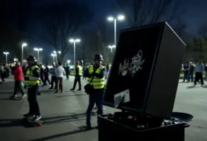 Skate event in Lexington with police presence