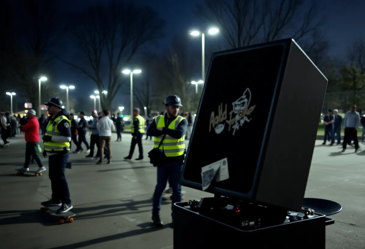 Skate event in Lexington with police presence