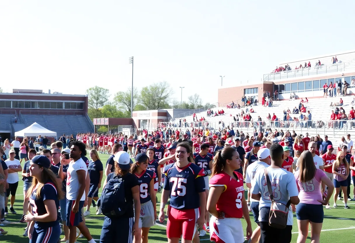 Athletes participating in various sports events in Lexington, Kentucky.