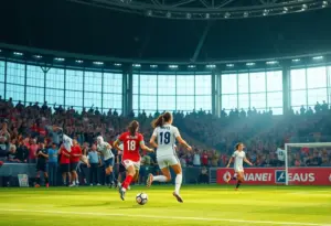 Exciting soccer action at Lexington SC Stadium