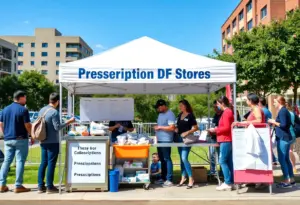 Community members participating in National Prescription Drug Take Back Day in Louisville.