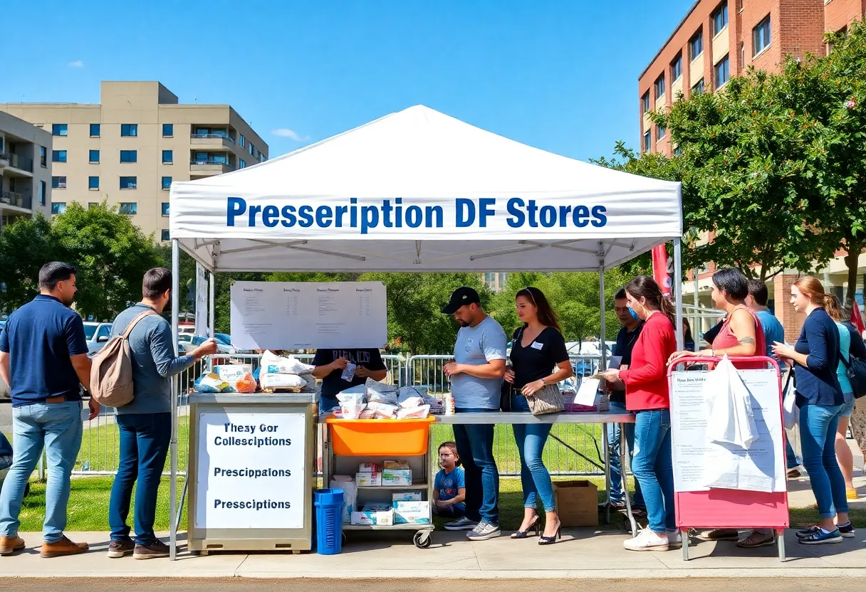Community members participating in National Prescription Drug Take Back Day in Louisville.