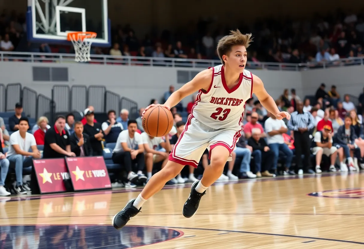 Malachi Moreno in action during the Kentucky-Indiana All-Star Game