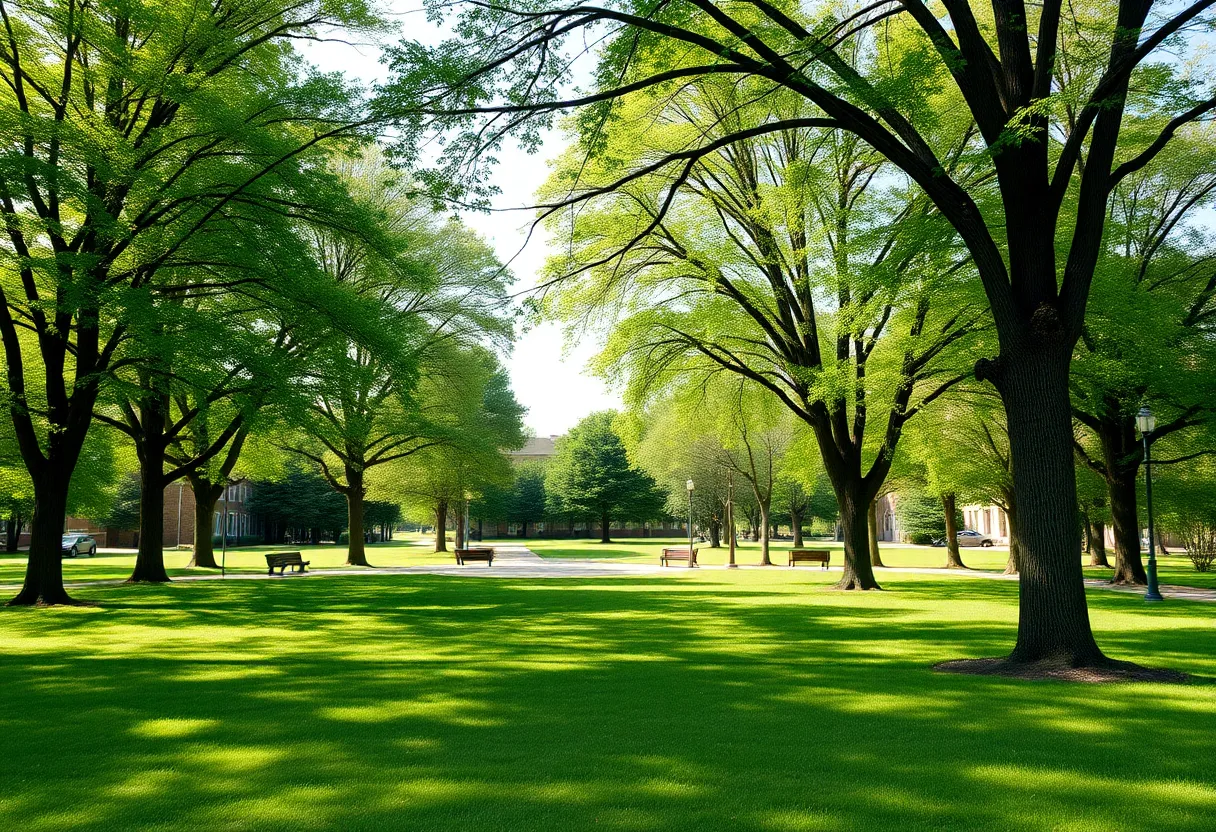 A view of Masterson Station Park in Lexington, Kentucky.