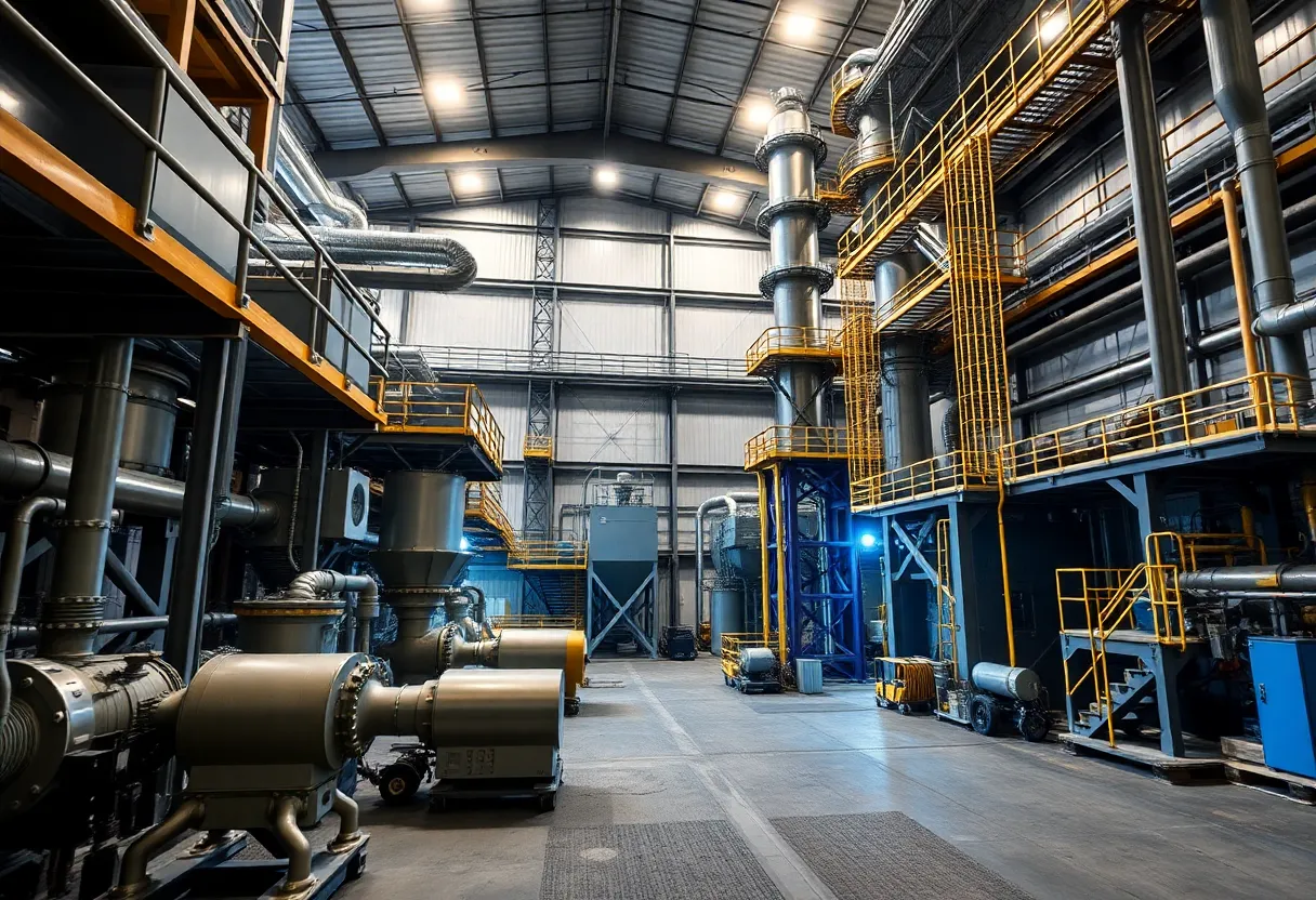 Industrial facility dedicated to critical minerals processing