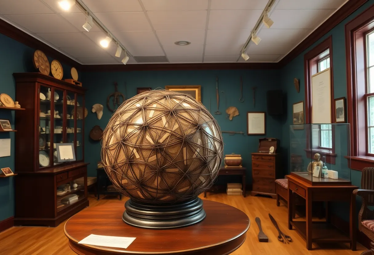 Interior view of the Monroe Moosnick Museum featuring unique medical artifacts.