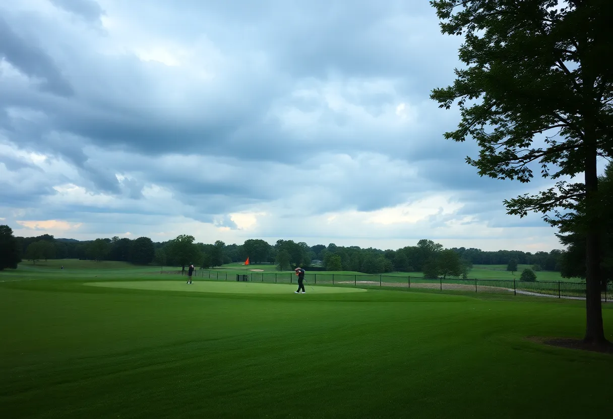 North Alabama men's golf team competition at Cullan Brown Collegiate