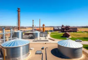 Exterior view of Potter Jane Distilling Co. distillery in Springfield, Kentucky.