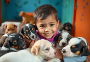 Puppies waiting for adoption at the Lexington Humane Society