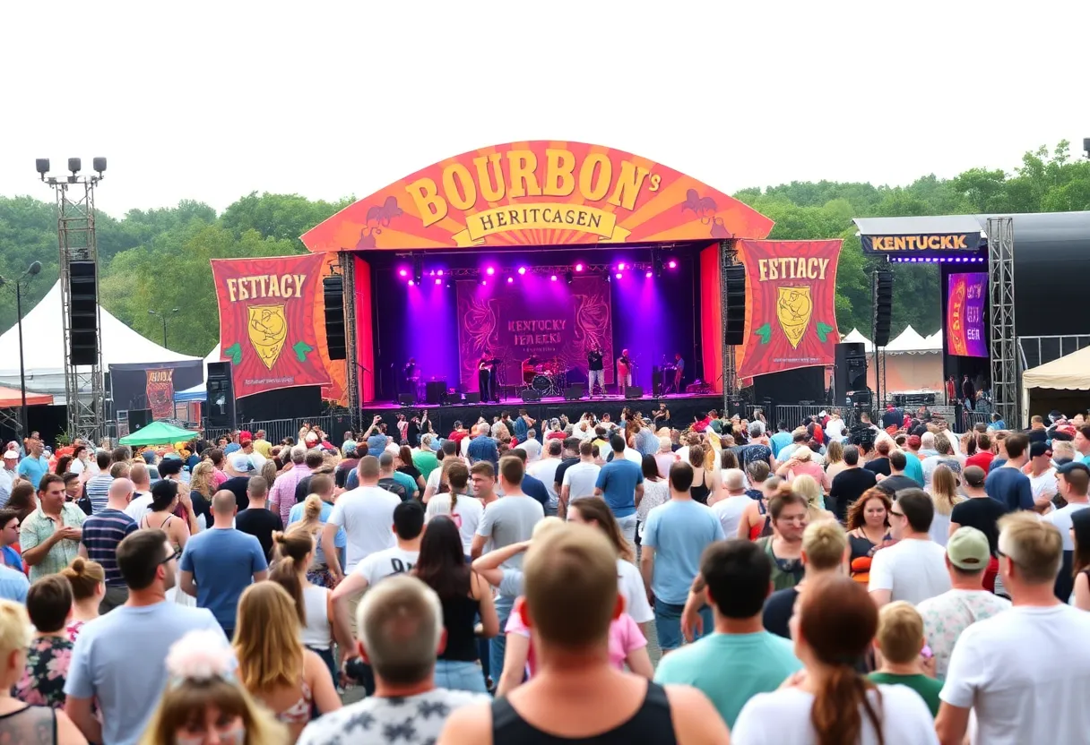 Crowd at Railbird Music Festival enjoying music and festivities.