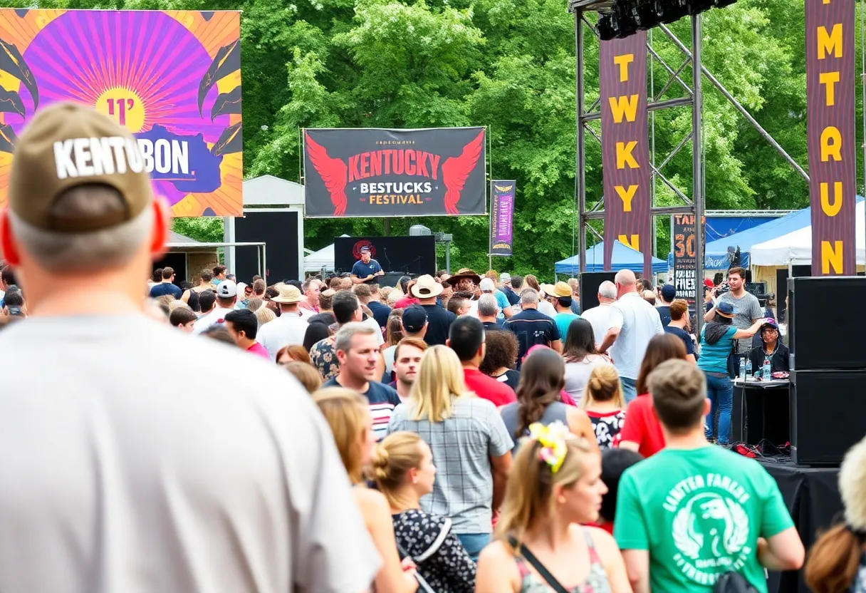 Crowd at Railbird Music Festival enjoying live music