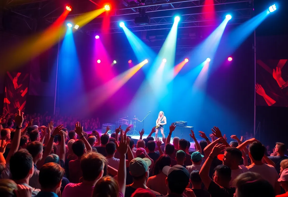Audience enjoying the Remo Drive concert at The Courier-Journal
