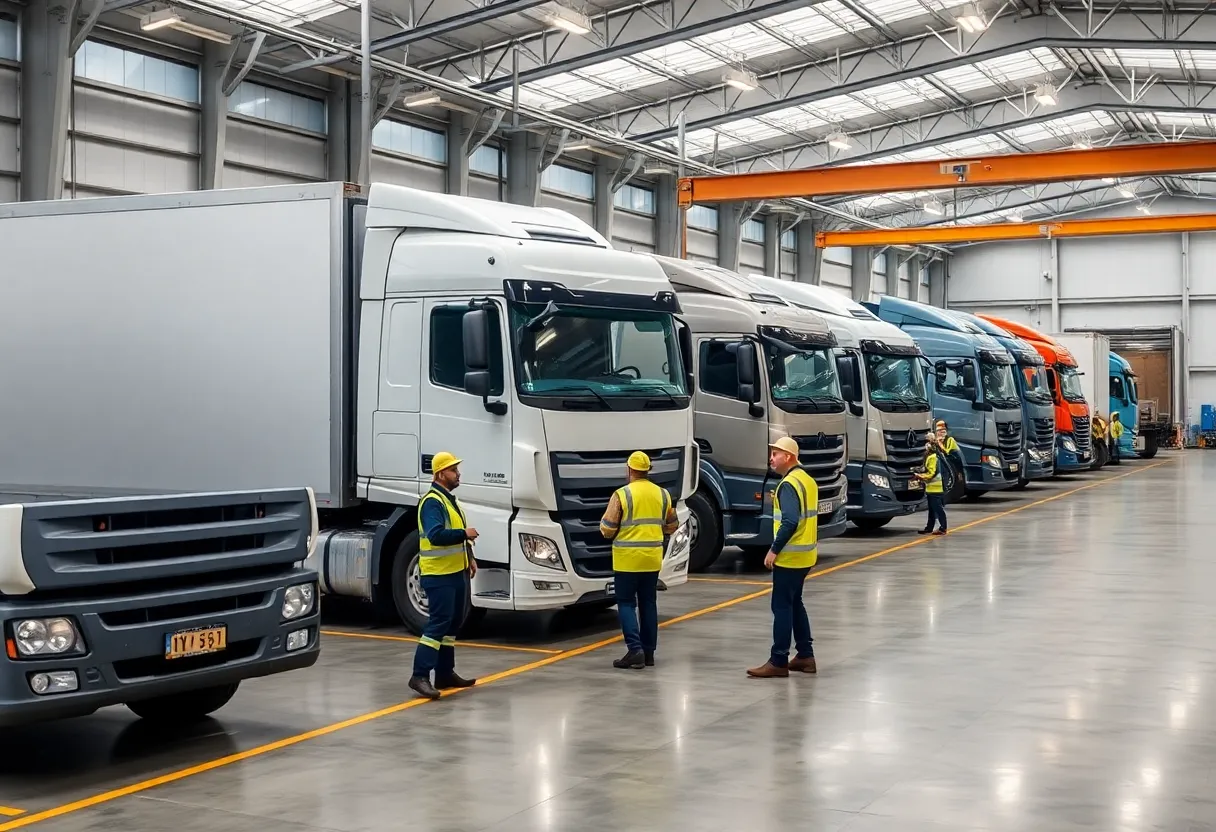 A bustling service center of Southeastern Freight Lines in Lexington, KY.