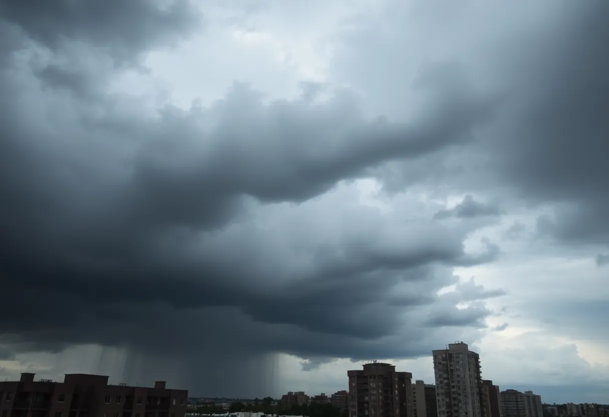 Cold front causing severe weather in Lexington KY