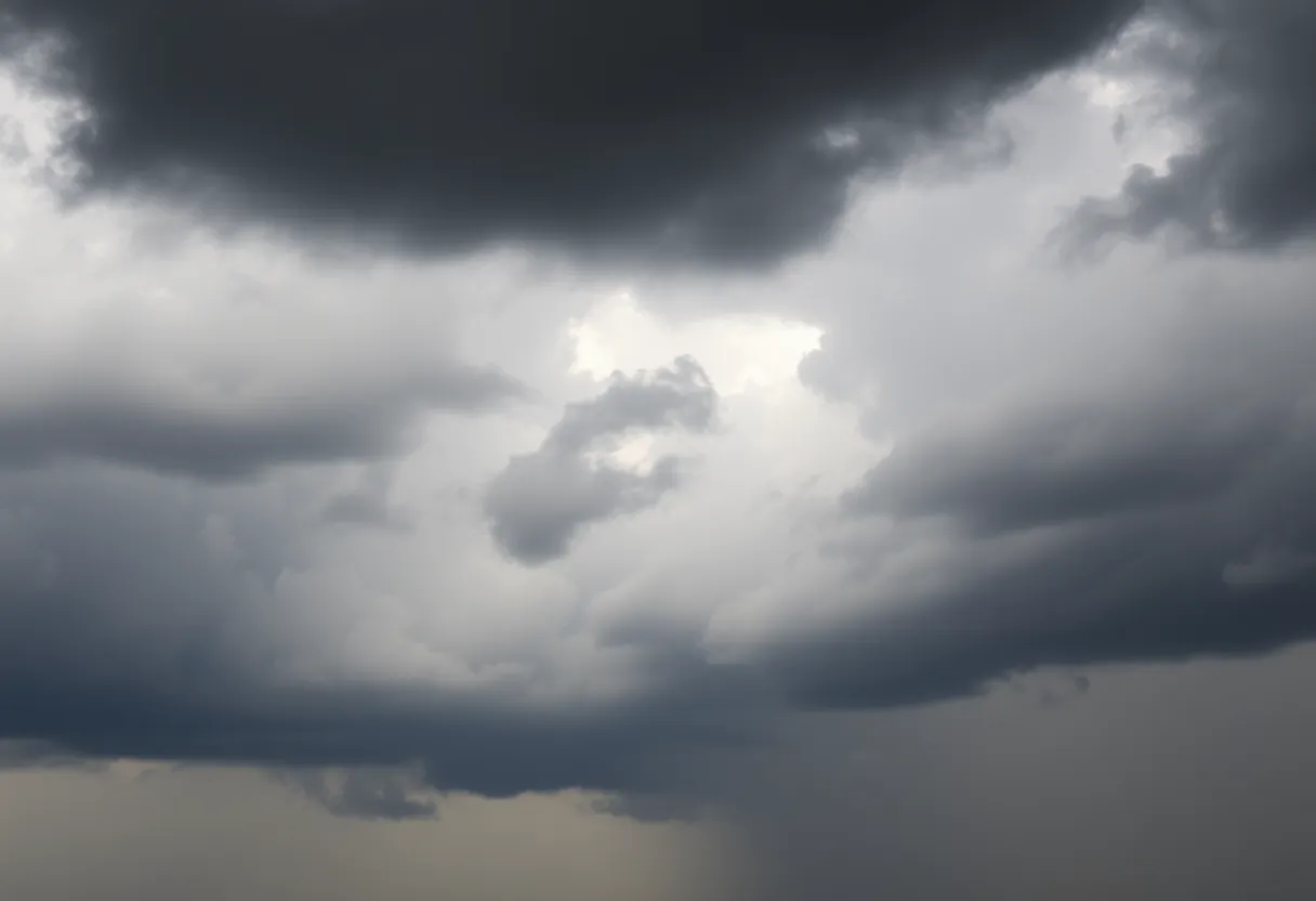 Dark storm clouds gathering in Kentucky skies