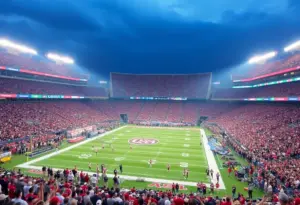 Action from the Tennessee vs. Kentucky SEC Football game